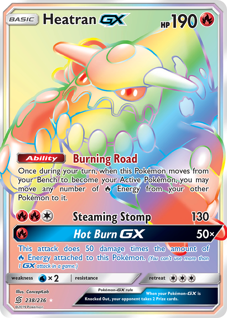 Heatran GX (238/236) [Sun & Moon: Unified Minds] | Exor Games New Glasgow