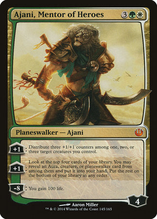 Ajani, Mentor of Heroes [Journey into Nyx] | Exor Games New Glasgow