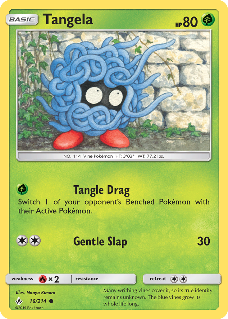 Tangela (16/214) [Sun & Moon: Unbroken Bonds] | Exor Games New Glasgow