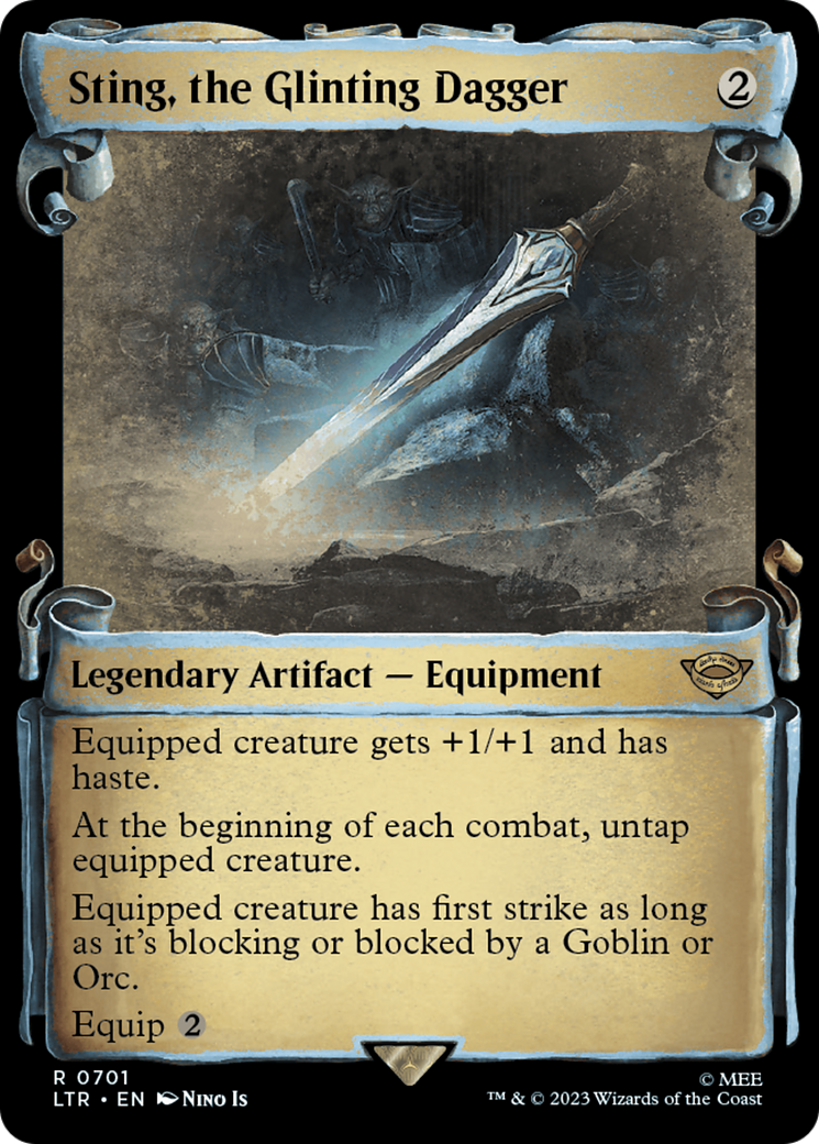Sting, the Glinting Dagger [The Lord of the Rings: Tales of Middle-Earth Showcase Scrolls] | Exor Games New Glasgow