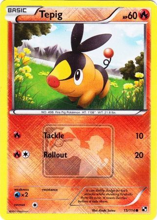 Tepig (15/114) (League Promo) [Black & White: Base Set] | Exor Games New Glasgow