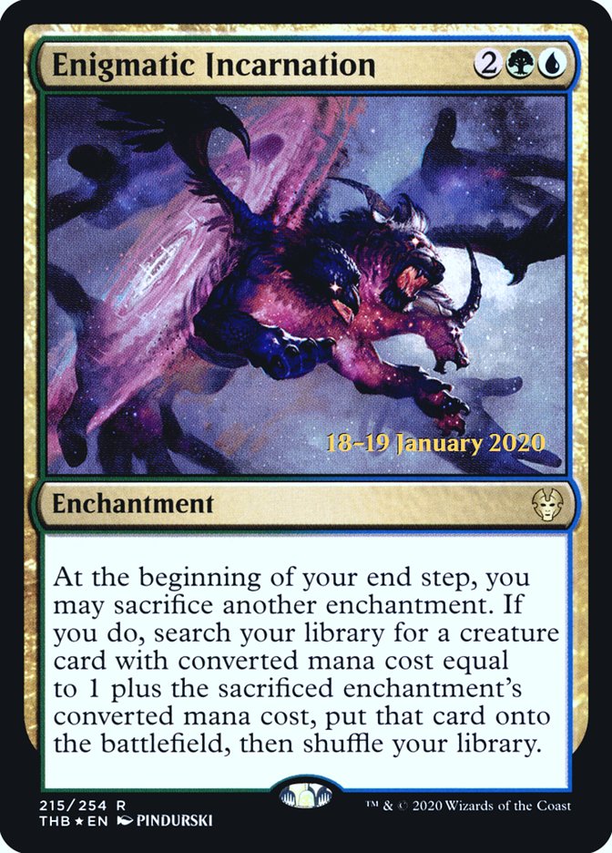 Enigmatic Incarnation [Theros Beyond Death Prerelease Promos] | Exor Games New Glasgow