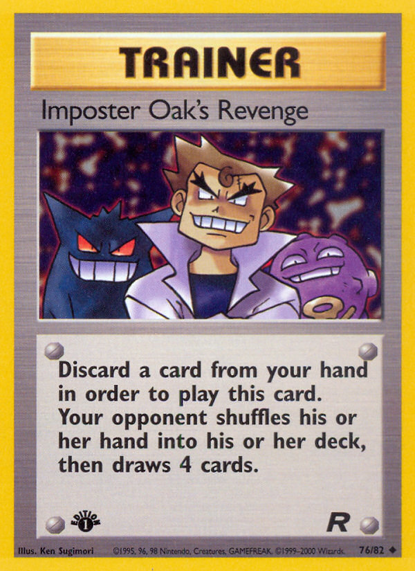 Imposter Oak's Revenge (76/82) [Team Rocket 1st Edition] | Exor Games New Glasgow