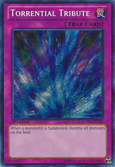 Torrential Tribute [LCYW-EN180] Secret Rare | Exor Games New Glasgow