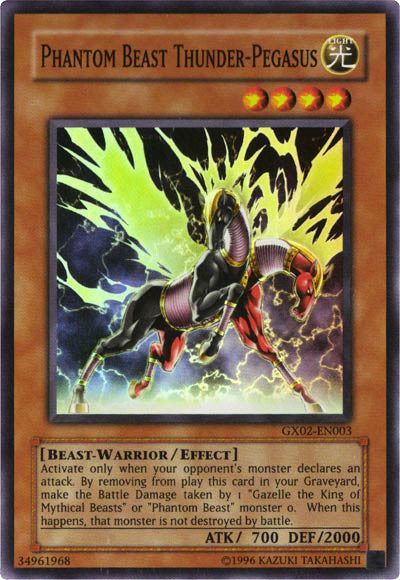 Phantom Beast Thunder-Pegasus [GX02-EN003] Super Rare | Exor Games New Glasgow