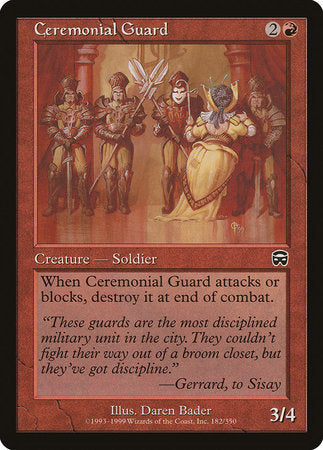 Ceremonial Guard [Mercadian Masques] | Exor Games New Glasgow