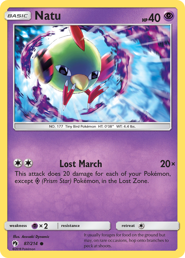 Natu (87/214) [Sun & Moon: Lost Thunder] | Exor Games New Glasgow