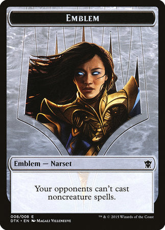 Emblem - Narset Transcendent [Dragons of Tarkir Tokens] | Exor Games New Glasgow