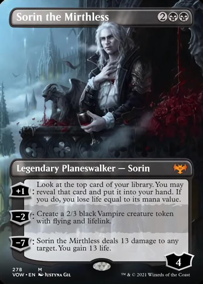 Sorin the Mirthless (Borderless) [Innistrad: Crimson Vow] | Exor Games New Glasgow