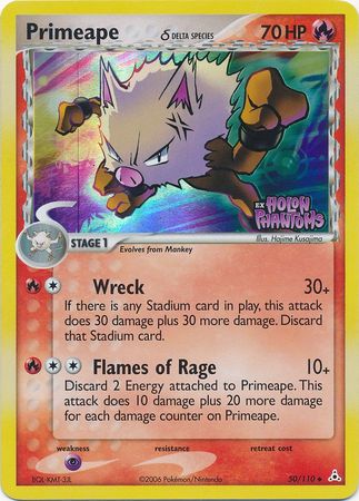 Primeape (50/110) (Delta Species) (Stamped) [EX: Holon Phantoms] | Exor Games New Glasgow