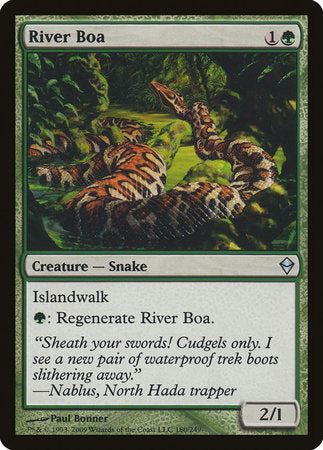 River Boa [Zendikar] | Exor Games New Glasgow