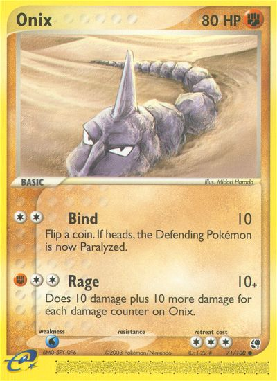 Onix (71/100) [EX: Sandstorm] | Exor Games New Glasgow