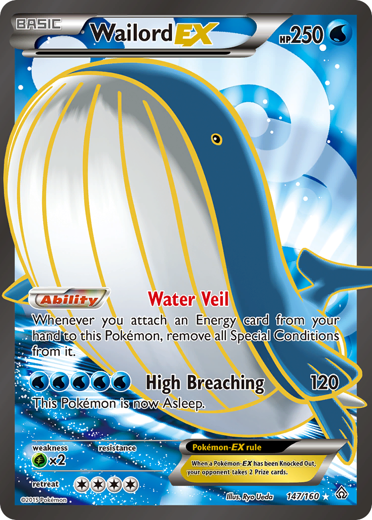 Wailord EX (147/160) [XY: Primal Clash] | Exor Games New Glasgow