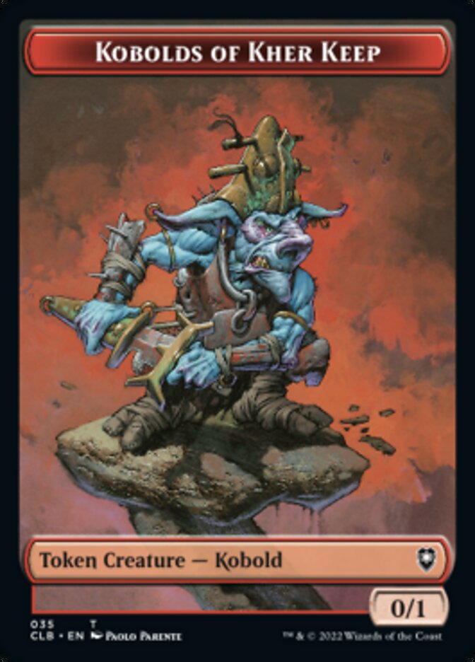 Kobolds of Kher Keep // Treasure Double-sided Token [Commander Legends: Battle for Baldur's Gate Tokens] | Exor Games New Glasgow