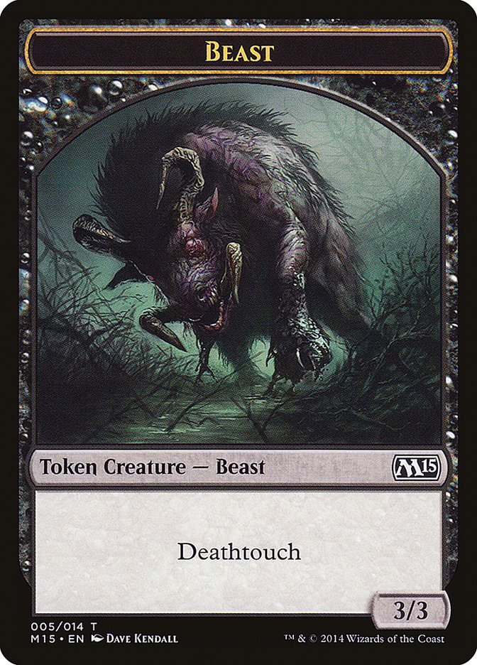 Beast (005/014) [Magic 2015 Tokens] | Exor Games New Glasgow