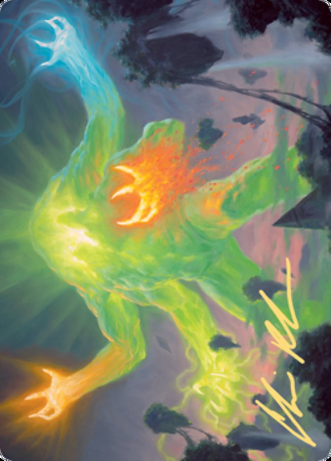 Omnath, Locus of Creation Art Card (Gold-Stamped Signature) [Zendikar Rising Art Series] | Exor Games New Glasgow