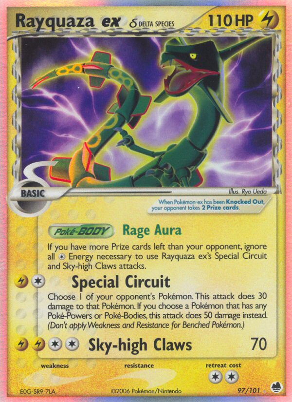 Rayquaza ex (97/101) (Delta Species) [EX: Dragon Frontiers] | Exor Games New Glasgow