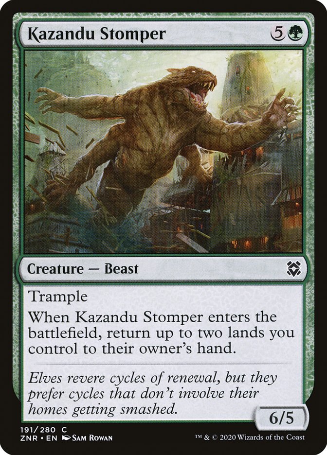 Kazandu Stomper [Zendikar Rising] | Exor Games New Glasgow