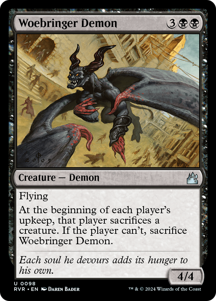 Woebringer Demon [Ravnica Remastered] | Exor Games New Glasgow