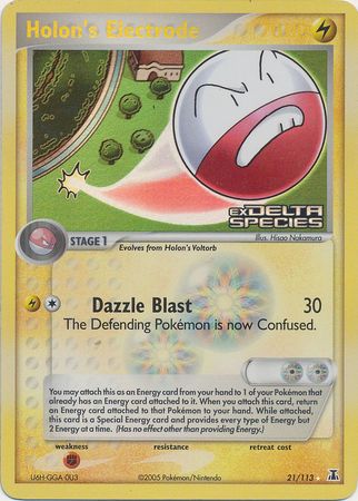 Holon's Electrode (21/113) (Stamped) [EX: Delta Species] | Exor Games New Glasgow