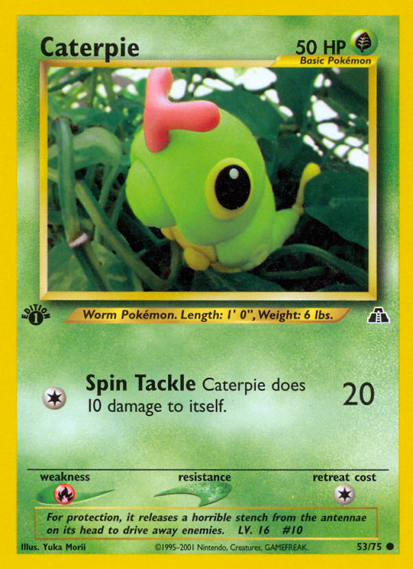 Caterpie (53/75) [Neo Discovery 1st Edition] | Exor Games New Glasgow