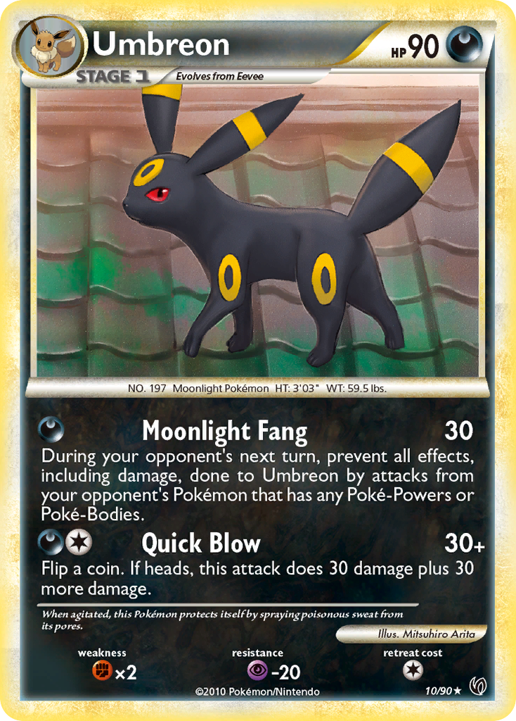 Umbreon (10/90) [HeartGold & SoulSilver: Undaunted] | Exor Games New Glasgow