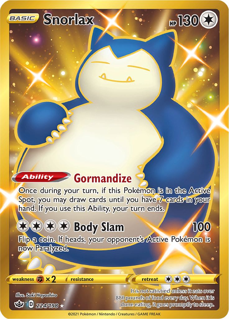 Snorlax (224/198) [Sword & Shield: Chilling Reign] | Exor Games New Glasgow