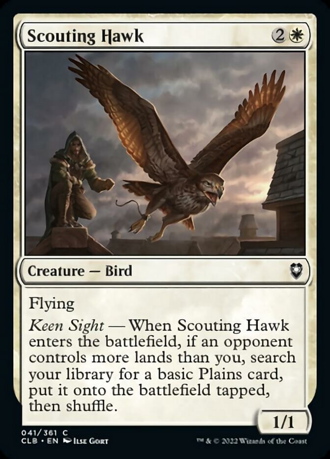 Scouting Hawk [Commander Legends: Battle for Baldur's Gate] | Exor Games New Glasgow