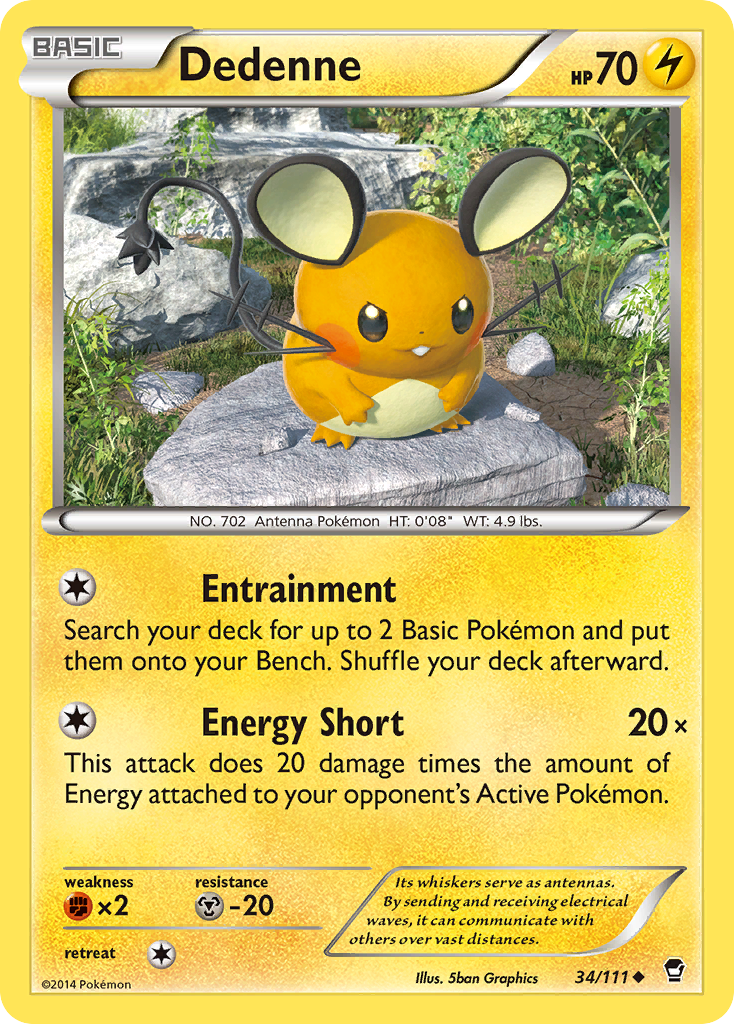 Dedenne (34/111) [XY: Furious Fists] | Exor Games New Glasgow