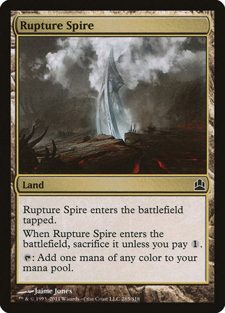 Rupture Spire [Commander 2011] | Exor Games New Glasgow