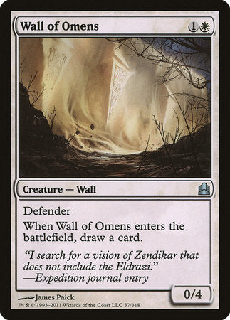 Wall of Omens [Commander 2011] | Exor Games New Glasgow