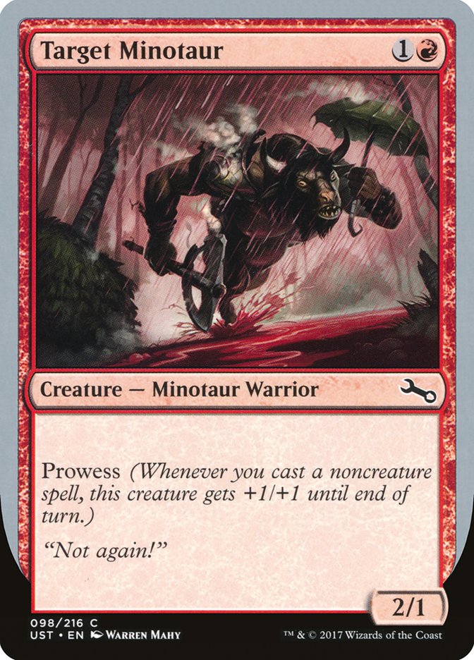 Target Minotaur (Rain Art) [Unstable] | Exor Games New Glasgow