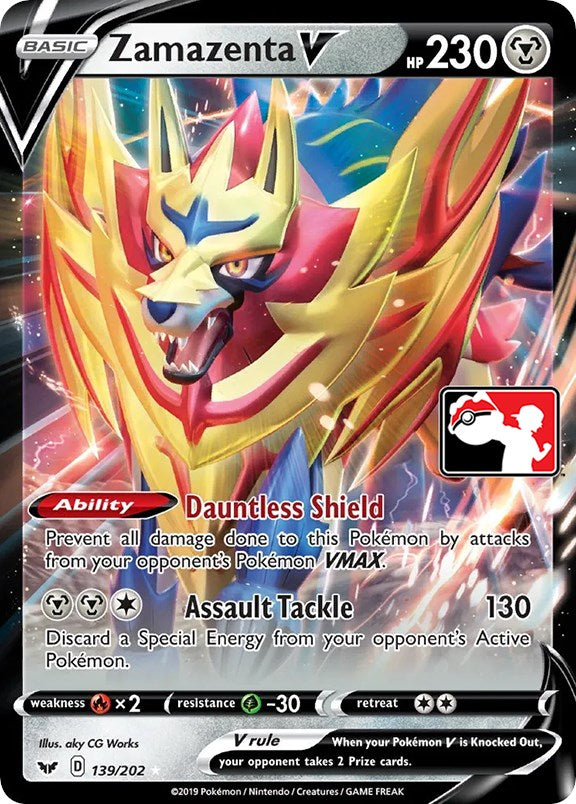 Zamazenta V (139/202) [Prize Pack Series One] | Exor Games New Glasgow