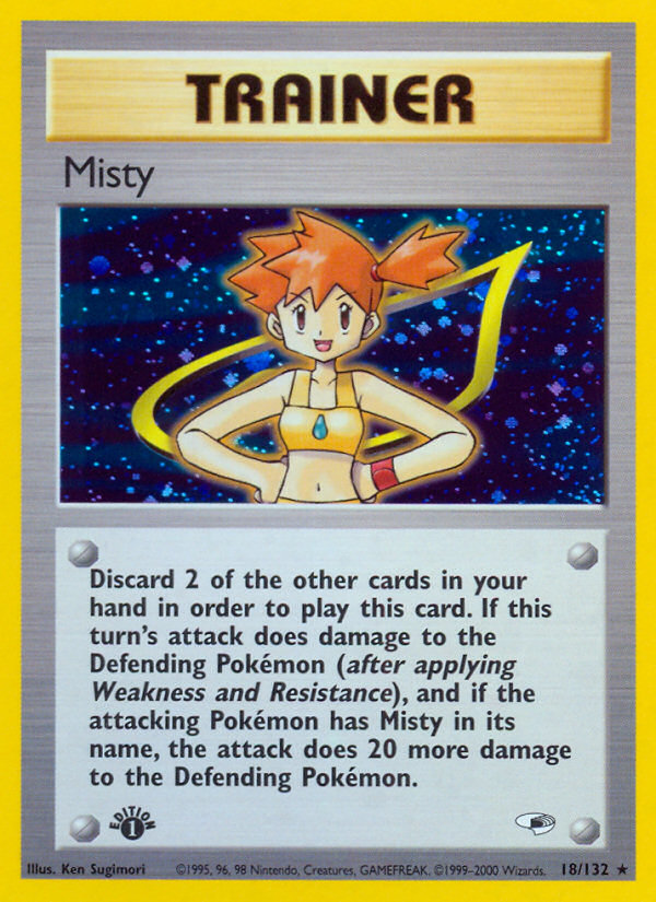 Misty (18/132) [Gym Heroes 1st Edition] | Exor Games New Glasgow