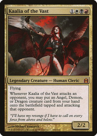 Kaalia of the Vast [Commander 2011] | Exor Games New Glasgow