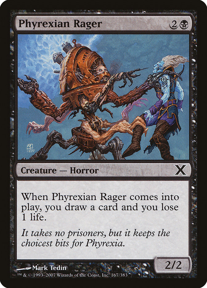 Phyrexian Rager [Tenth Edition] | Exor Games New Glasgow