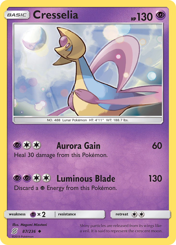 Cresselia (87/236) [Sun & Moon: Unified Minds] | Exor Games New Glasgow