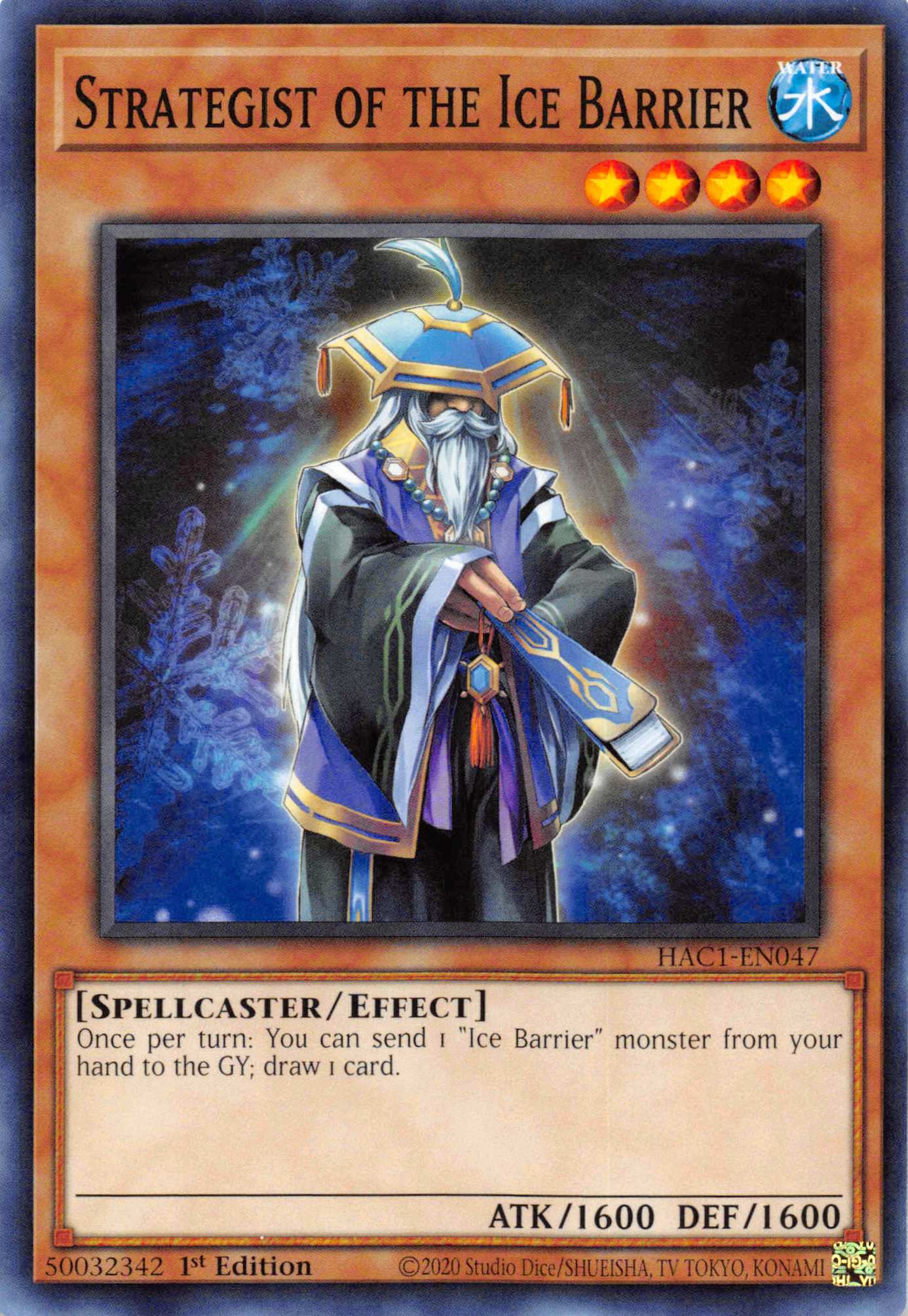 Strategist of the Ice Barrier (Duel Terminal) [HAC1-EN047] Parallel Rare | Exor Games New Glasgow