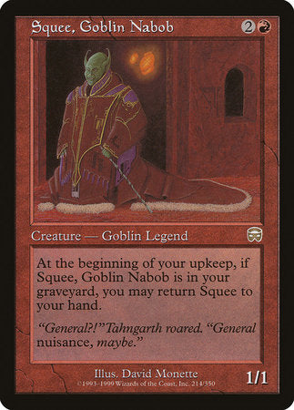 Squee, Goblin Nabob [Mercadian Masques] | Exor Games New Glasgow