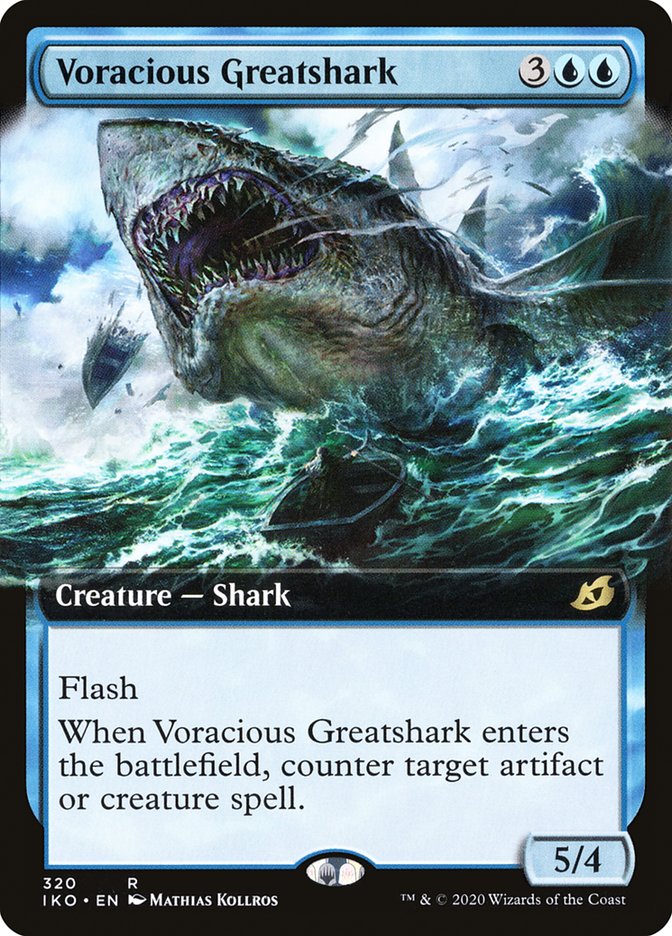 Voracious Greatshark (Extended Art) [Ikoria: Lair of Behemoths] | Exor Games New Glasgow