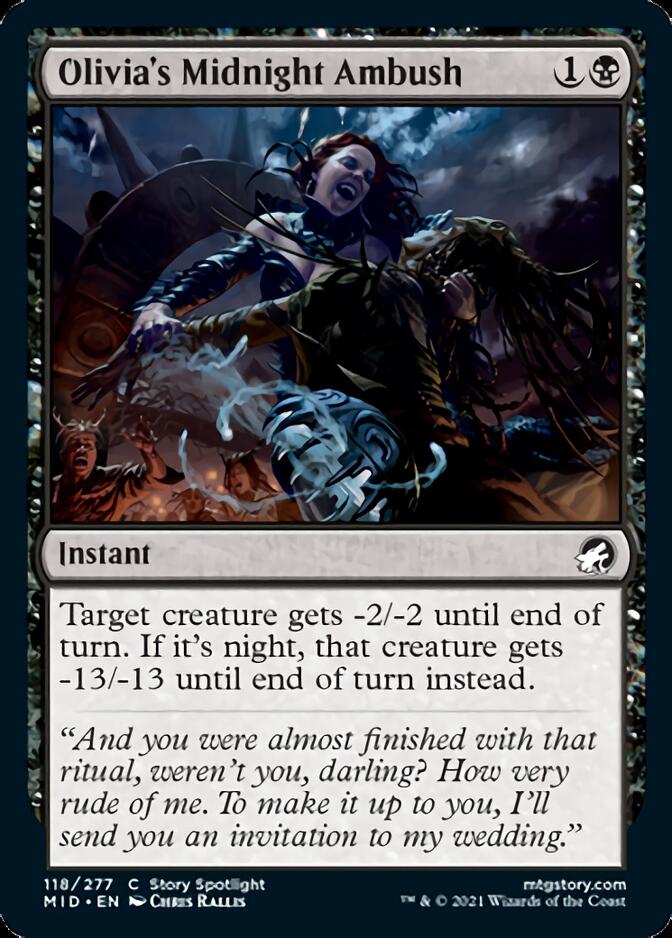 Olivia's Midnight Ambush [Innistrad: Midnight Hunt] | Exor Games New Glasgow