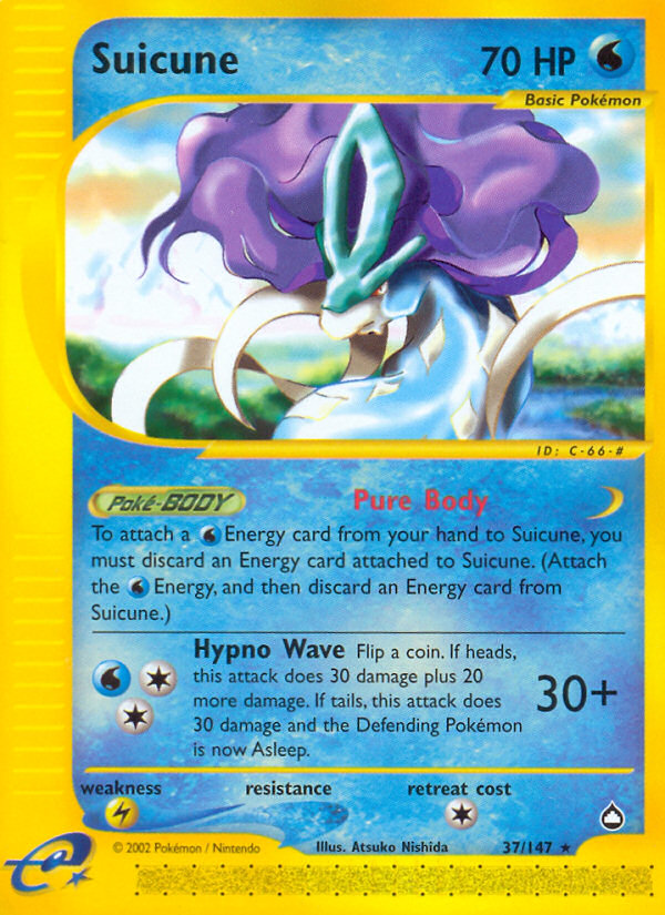 Suicune (37/147) [Aquapolis] | Exor Games New Glasgow