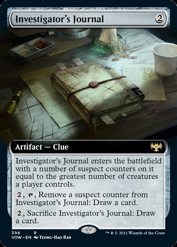 Investigator's Journal (Extended) [Innistrad: Crimson Vow] | Exor Games New Glasgow