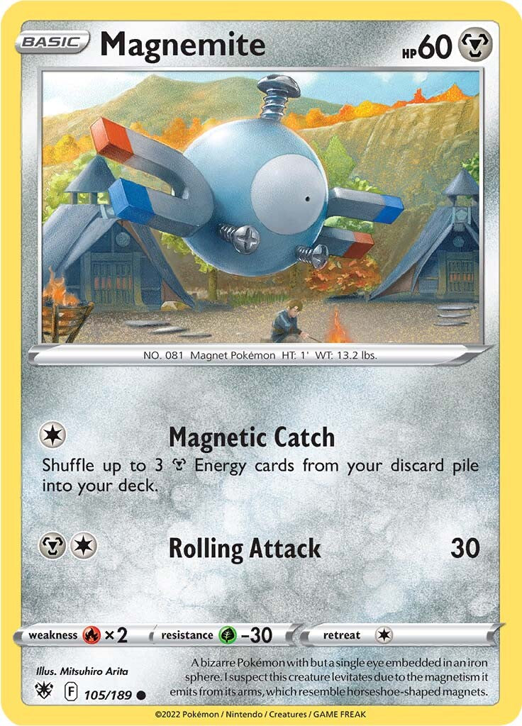 Magnemite (105/189) [Sword & Shield: Astral Radiance] | Exor Games New Glasgow