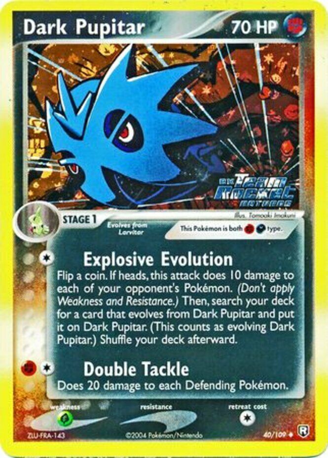 Dark Pupitar (40/109) (Stamped) [EX: Team Rocket Returns] | Exor Games New Glasgow