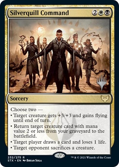 Silverquill Command (Promo Pack) [Strixhaven: School of Mages Promos] | Exor Games New Glasgow