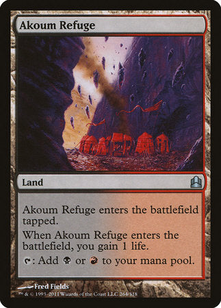 Akoum Refuge [Commander 2011] | Exor Games New Glasgow