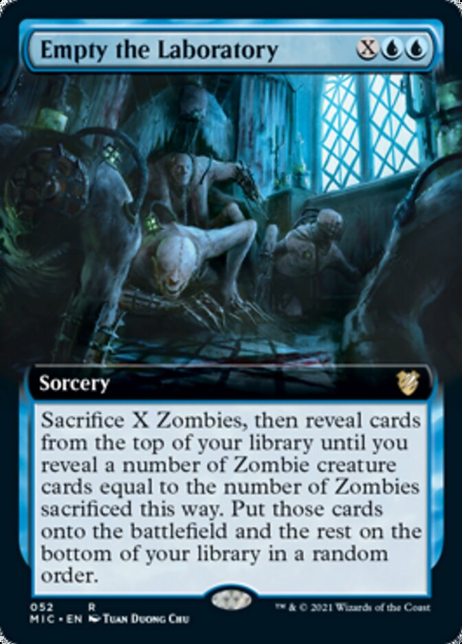 Empty the Laboratory (Extended) [Innistrad: Midnight Hunt Commander] | Exor Games New Glasgow