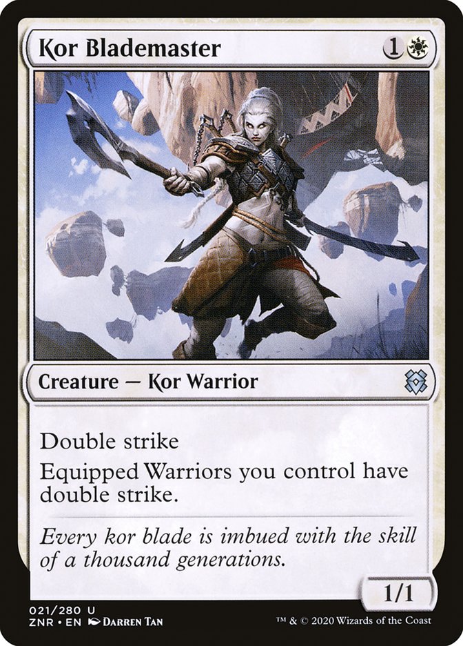 Kor Blademaster [Zendikar Rising] | Exor Games New Glasgow