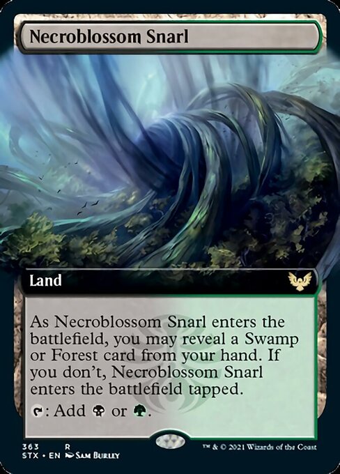 Necroblossom Snarl (Extended) [Strixhaven: School of Mages] | Exor Games New Glasgow